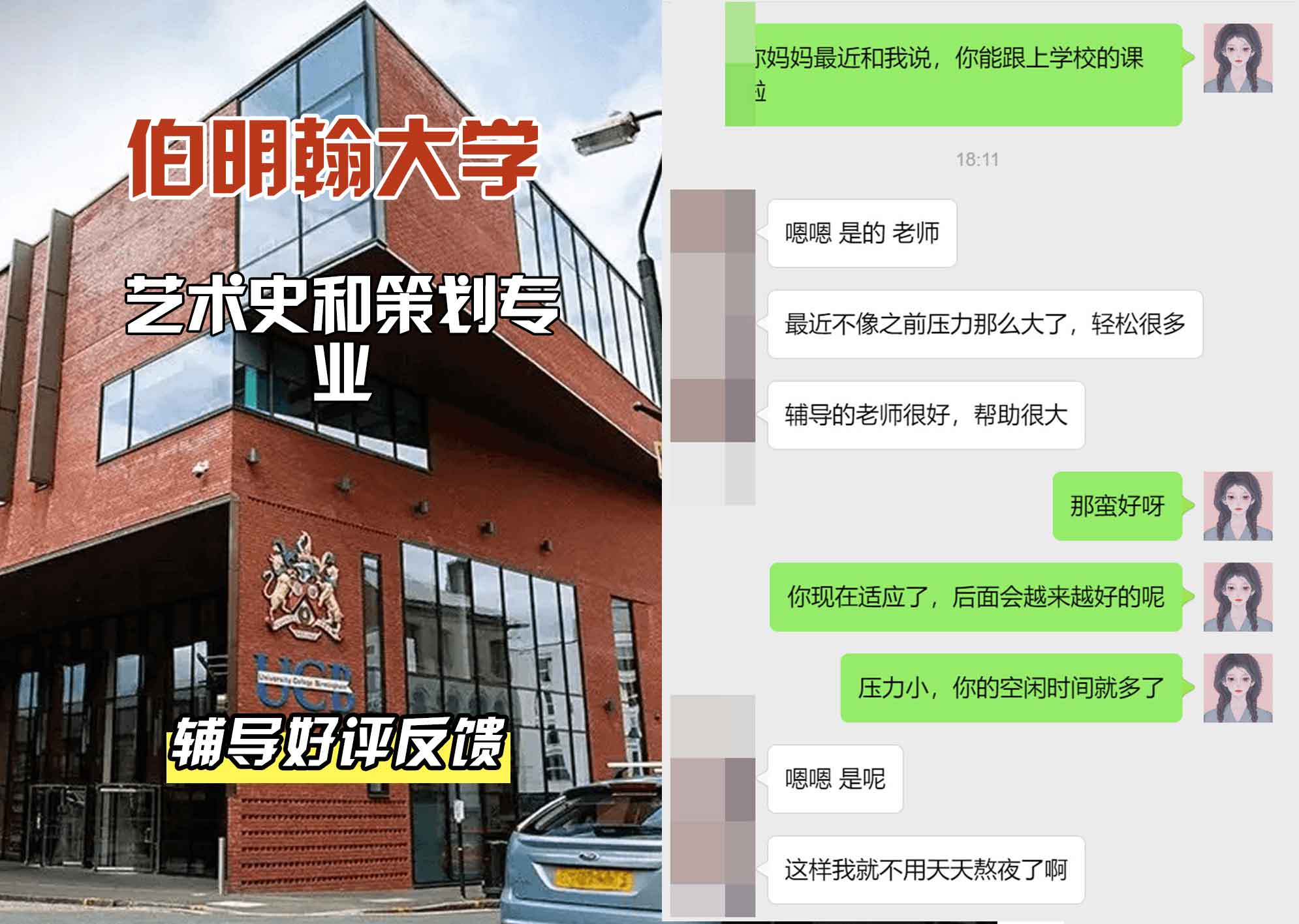 伯明翰大学伯大艺术史和策划辅导好评反馈