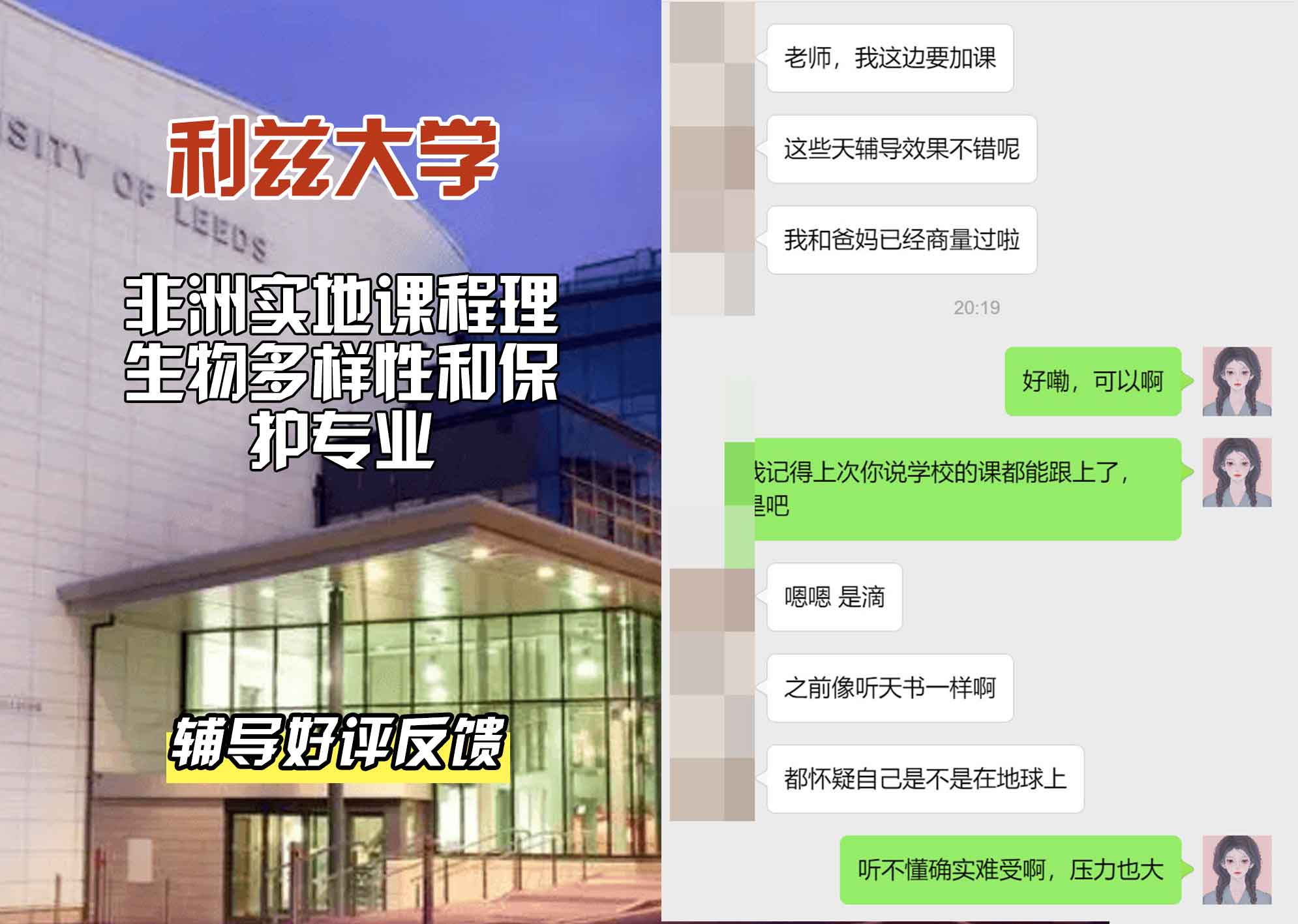 利兹大学leeds非洲实地课程生物多样性和保护辅导好评反馈