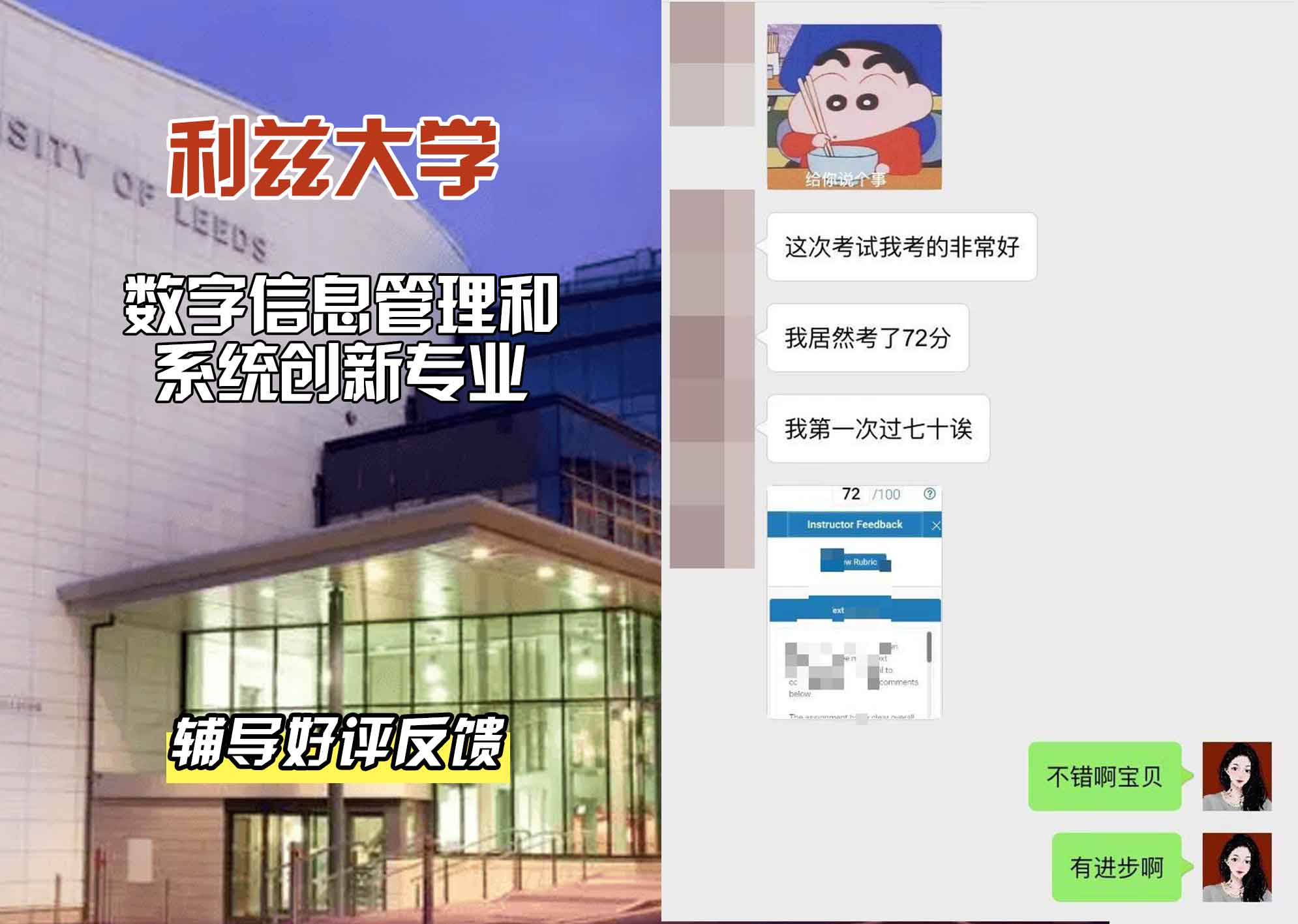 利兹大学leeds数字信息管理和系统创新辅导好评反馈