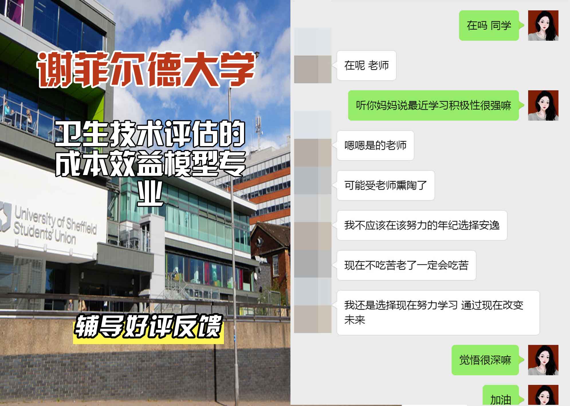 谢菲尔德大学谢大卫生技术评估的成本效益模型辅导好评反馈