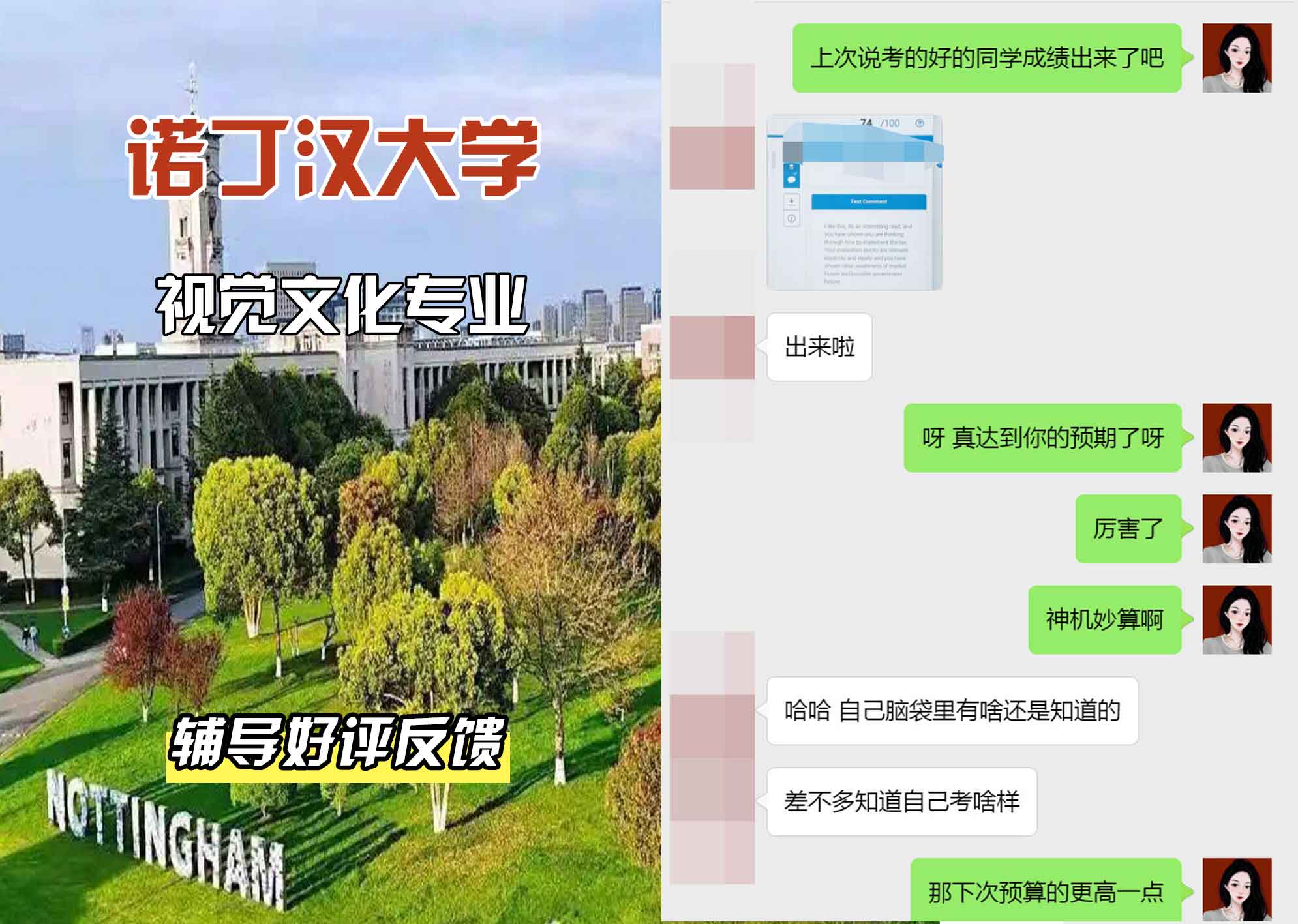 诺丁汉大学诺大视觉文化辅导好评反馈