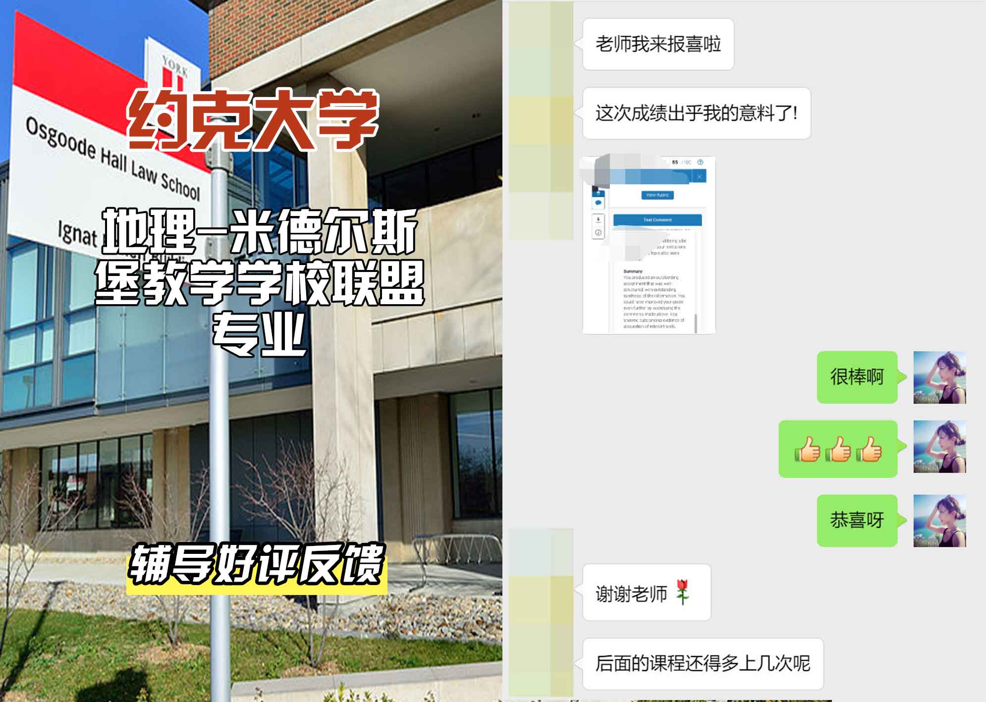 约克大学UOY地理-米德尔斯堡教学学校联盟辅导好评反馈