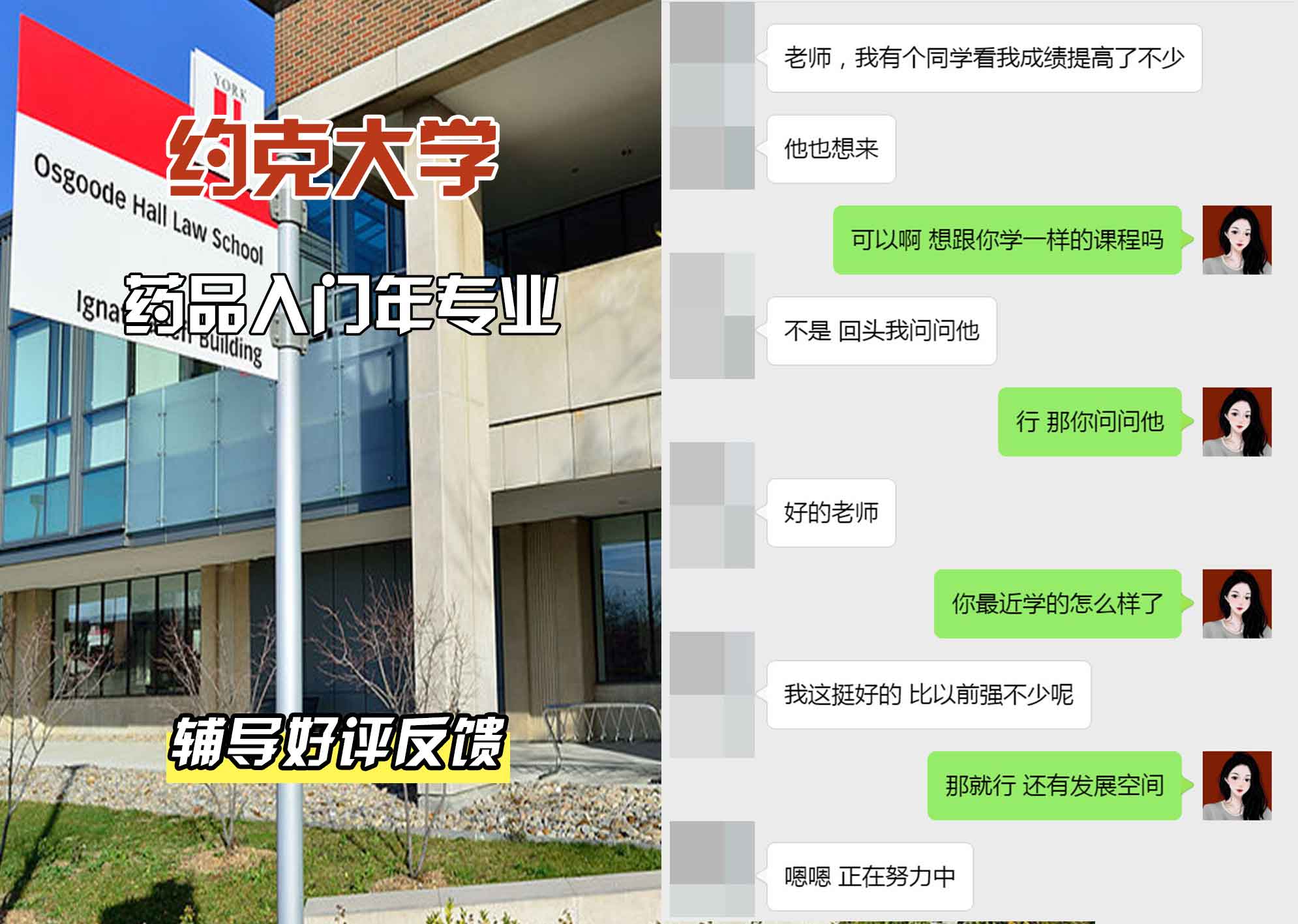 约克大学UOY药品入门年辅导好评反馈