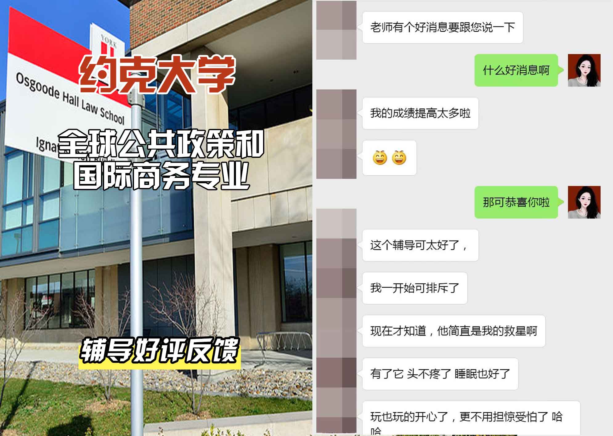 约克大学UOY全球公共政策和国际商务辅导好评反馈
