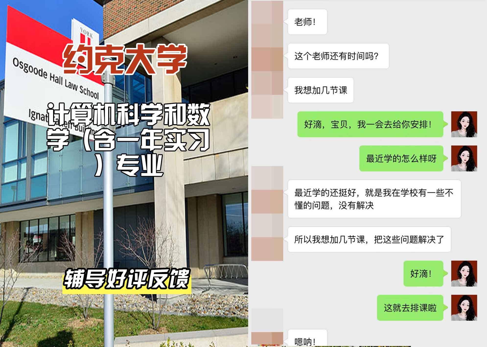 约克大学UOY计算机科学与数学（含一年实习）辅导好评反馈