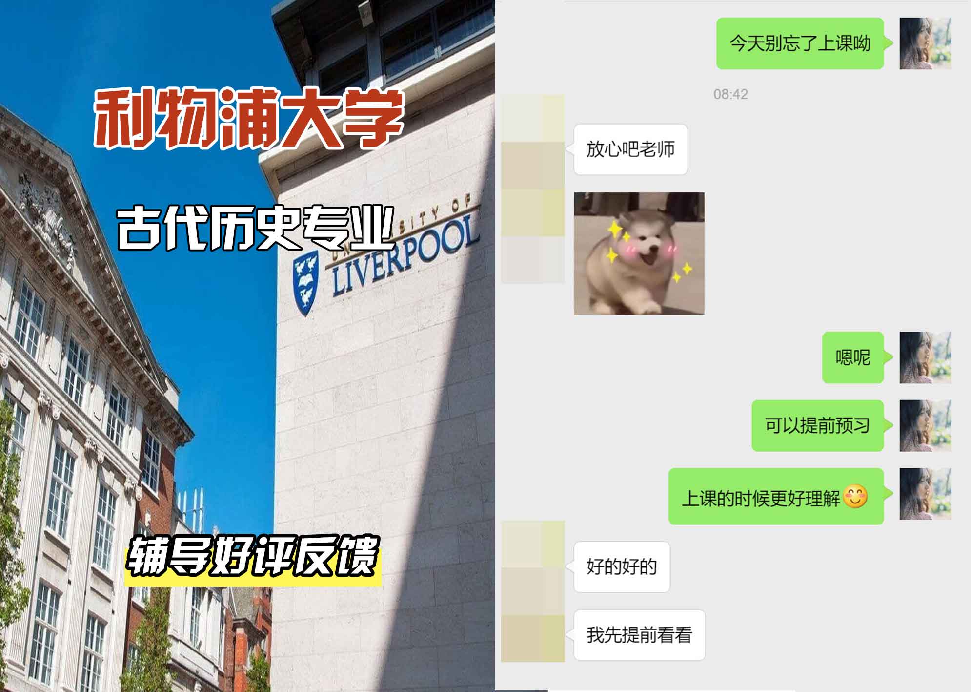利物浦大学利大古代历史辅导好评反馈