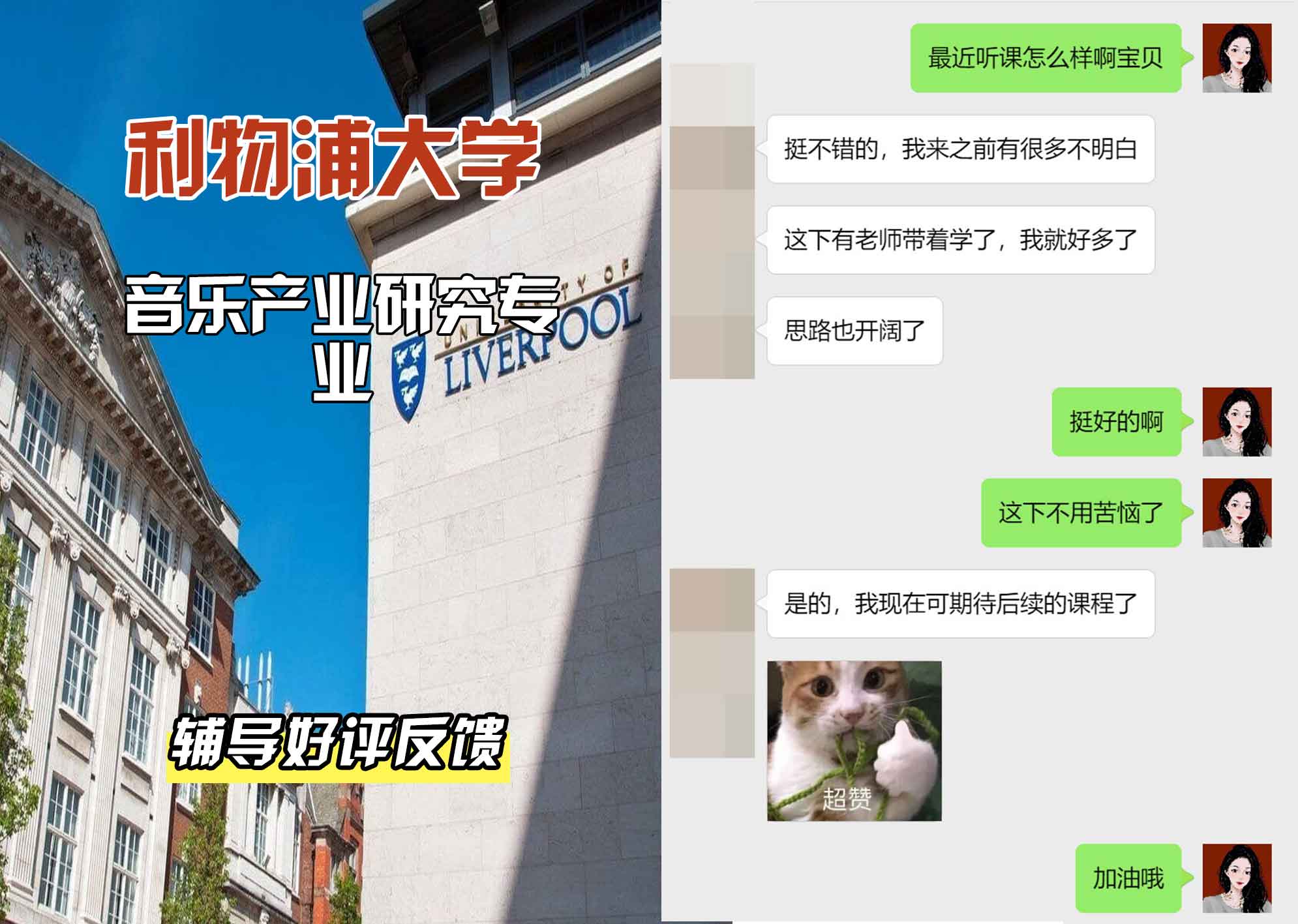 利物浦大学利大音乐产业研究辅导好评反馈