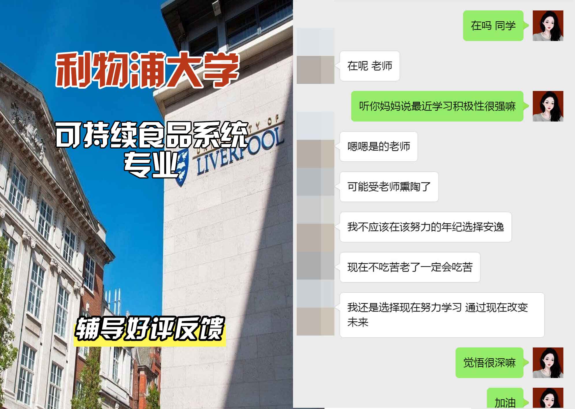 利物浦大学利大可持续食品系统辅导好评反馈