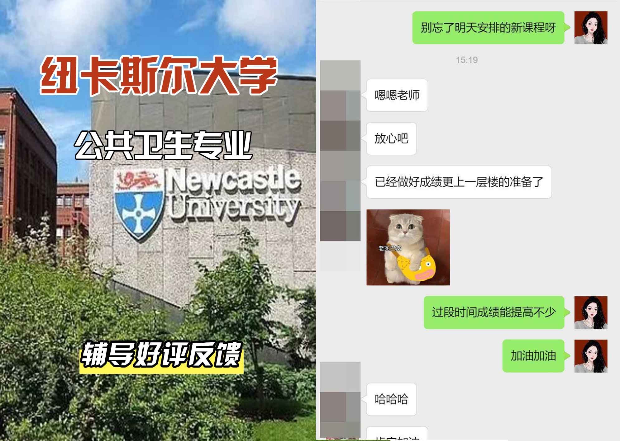 纽卡斯尔大学纽大公共卫生辅导好评反馈