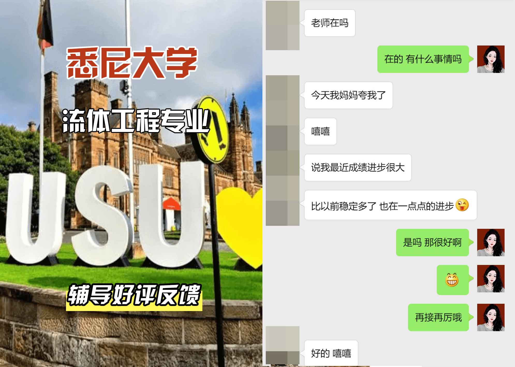 悉尼大学USYD流体工程辅导好评反馈