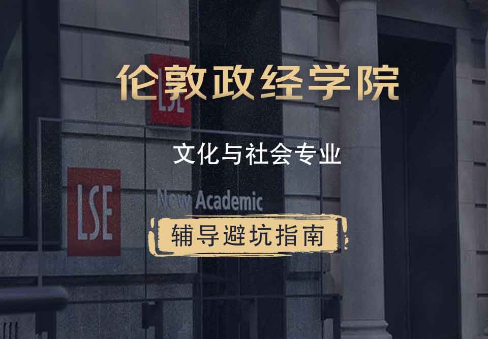 伦敦政治经济学院LSE文化与社会辅导避坑指南