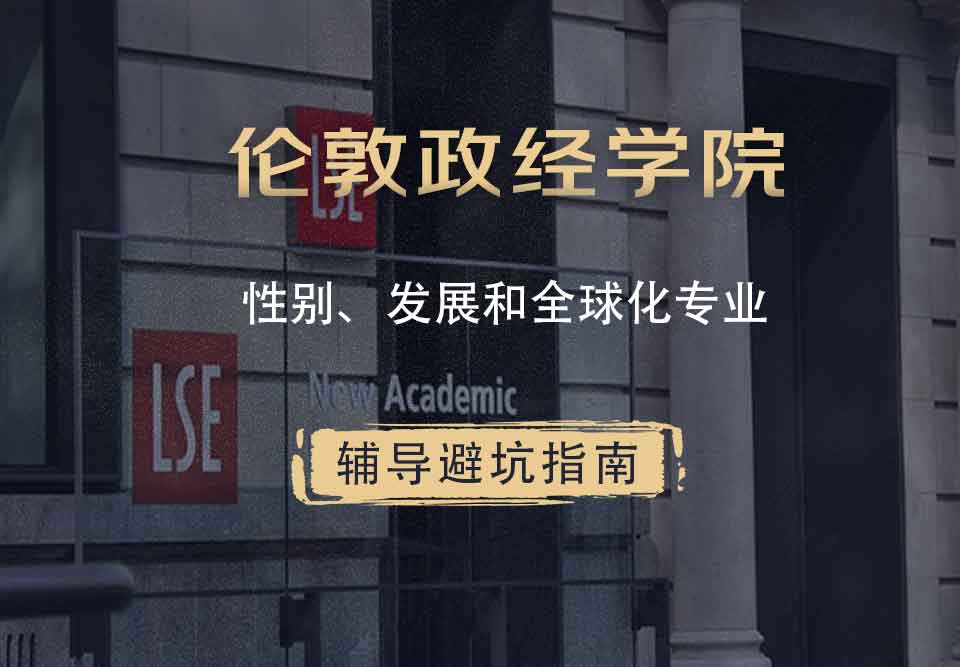 伦敦政治经济学院LSE性别、发展和全球化辅导避坑指南