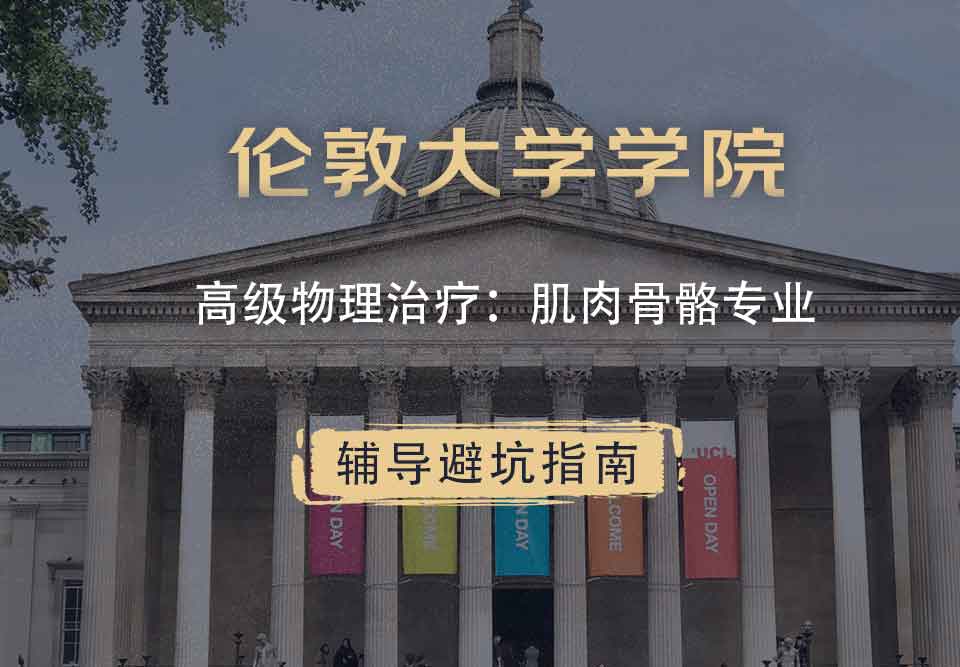 伦敦大学学院UCL高级物理治疗：肌肉骨骼辅导避坑指南