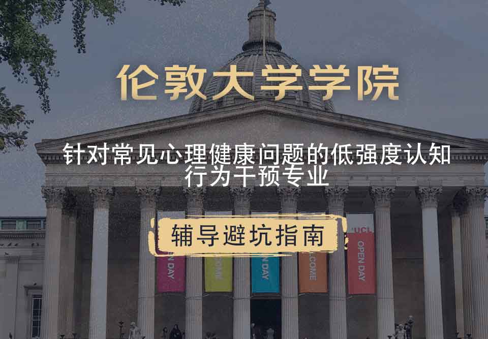 伦敦大学学院UCL针对常见心理健康问题的低强度认知行为干预辅导避坑指南