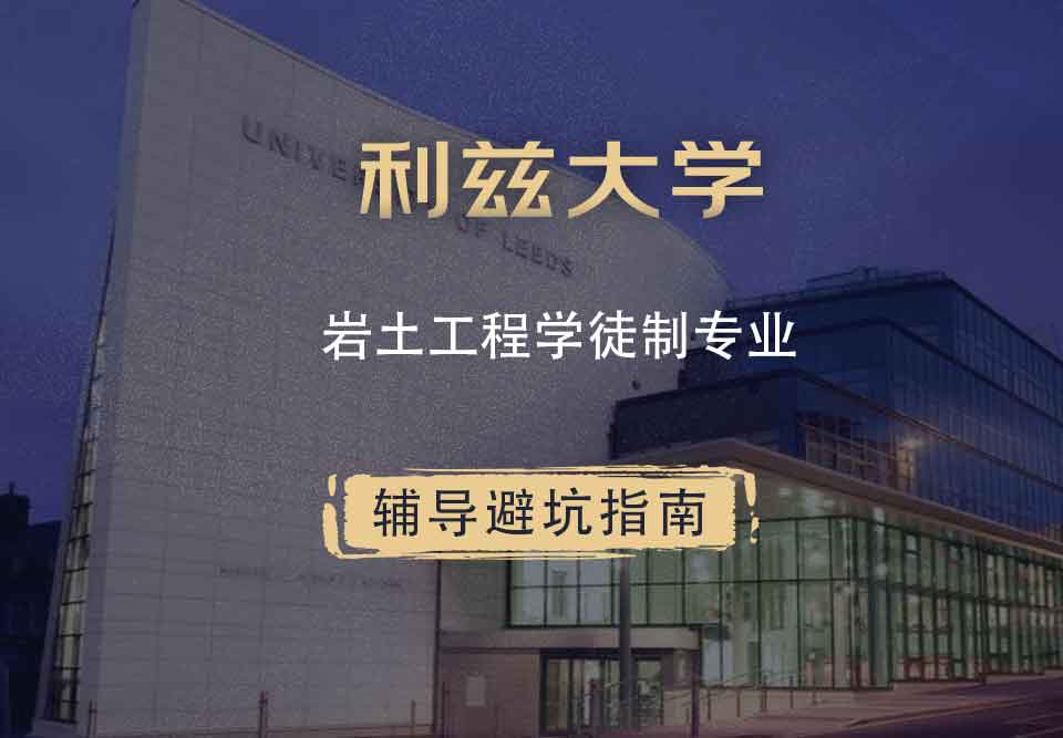 利兹大学leeds岩土工程学徒制辅导避坑指南