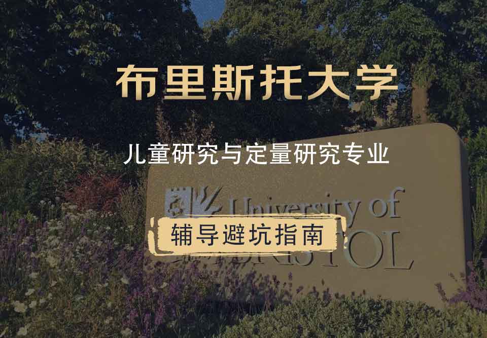 布里斯托大学布大儿童研究与定量研究辅导避坑指南