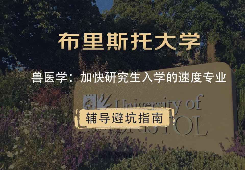 布里斯托大学布大兽医科学：加快研究生入学的速度辅导避坑指南