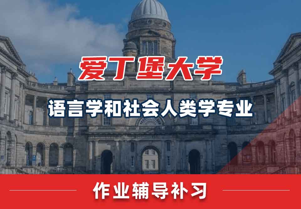 爱丁堡大学爱大语言学和社会人类学作业辅导补习