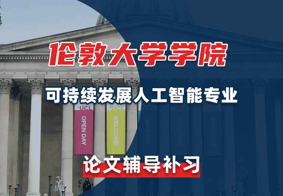 伦敦大学学院UCL可持续发展人工智能论文辅导补习