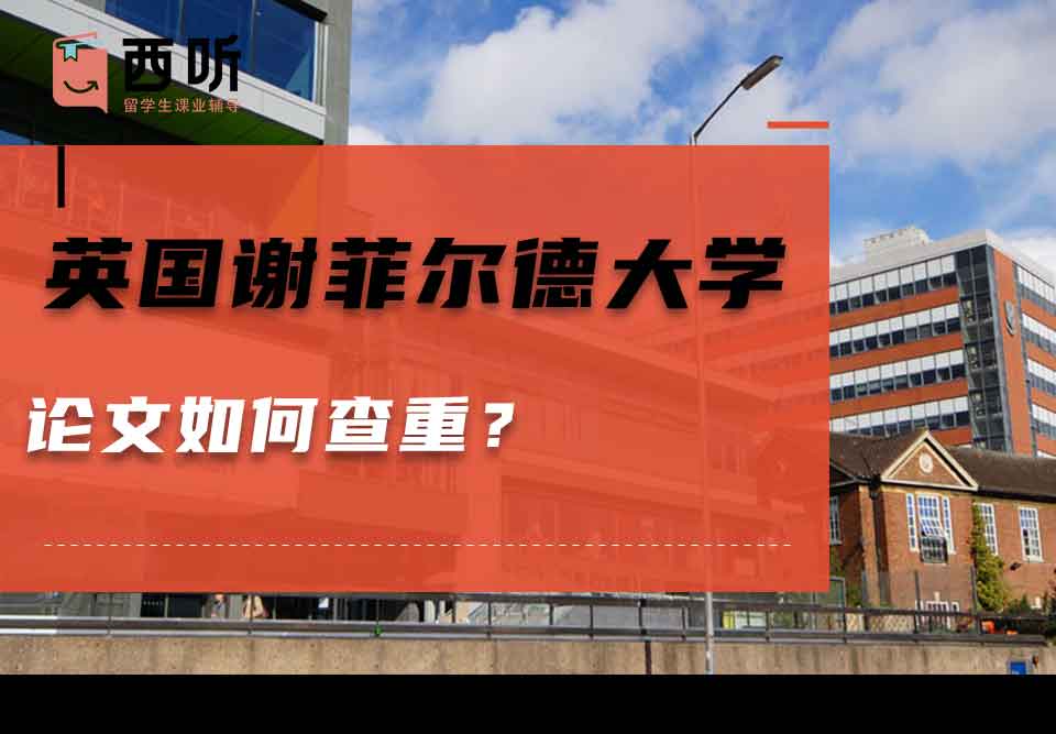 英国谢菲尔德大学论文如何查重？