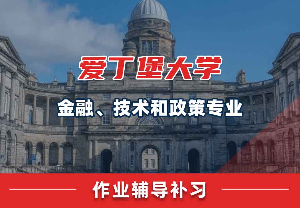 爱丁堡大学爱大金融、技术和政策作业辅导补习