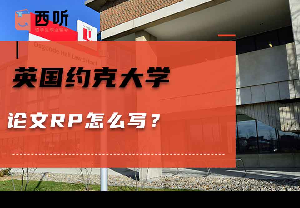 英国约克大学论文RP怎么写？