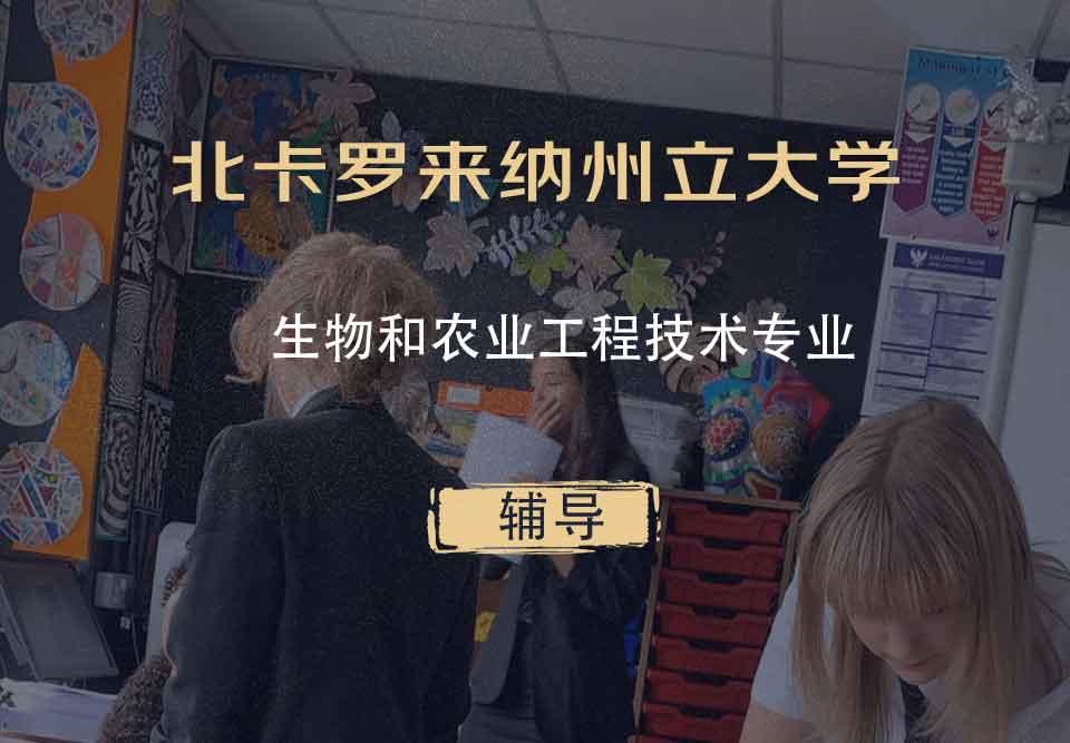 北卡罗来纳州立大学NCSU生物和农业工程技术辅导