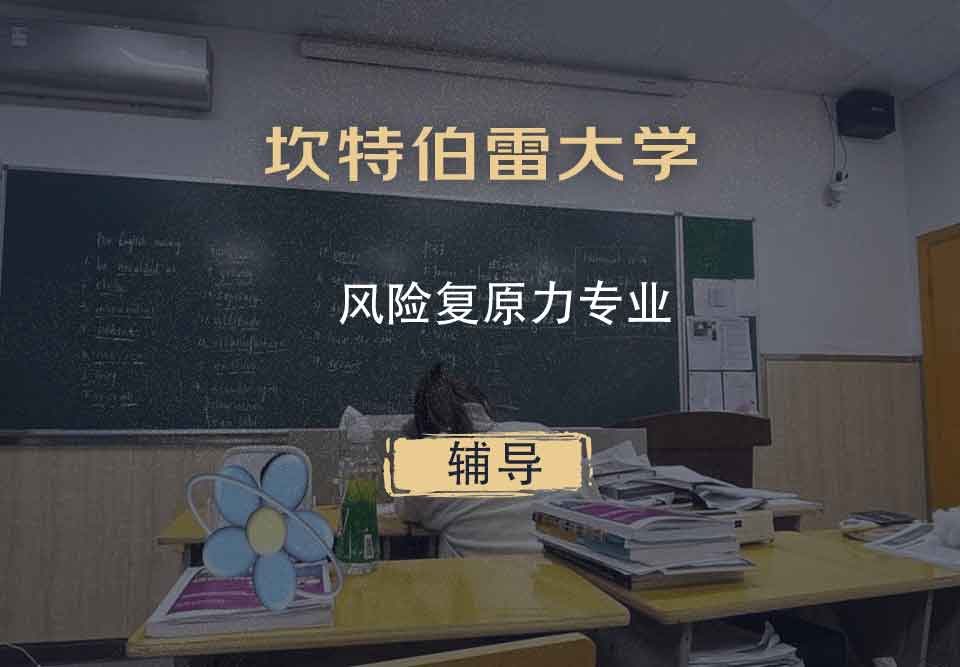 坎特伯雷大学UC风险复原力辅导