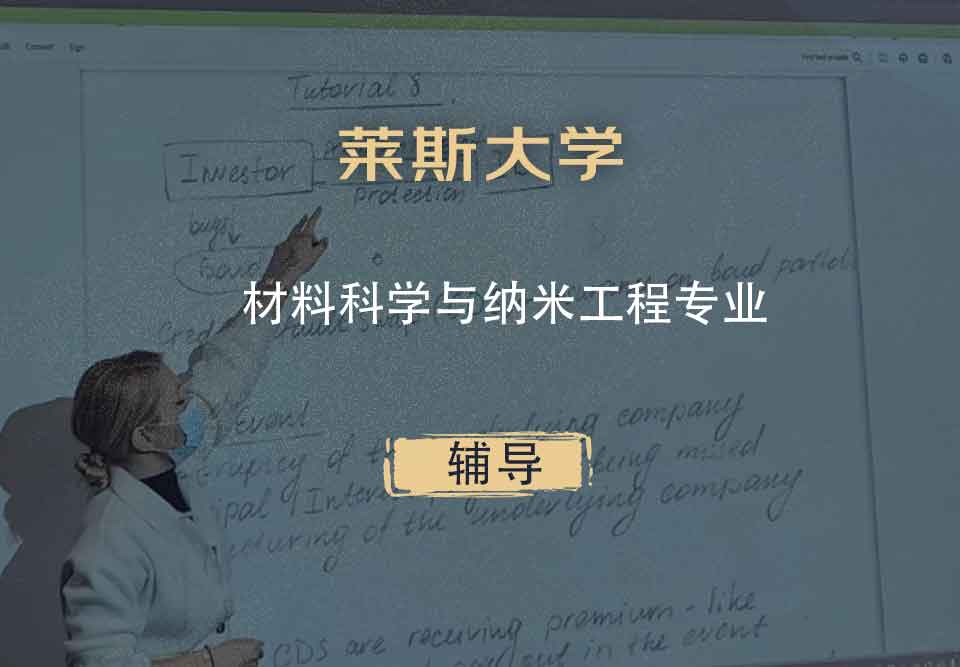 莱斯大学Rice材料科学与纳米工程辅导