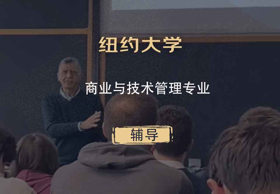 纽约大学NYU商业与技术管理辅导