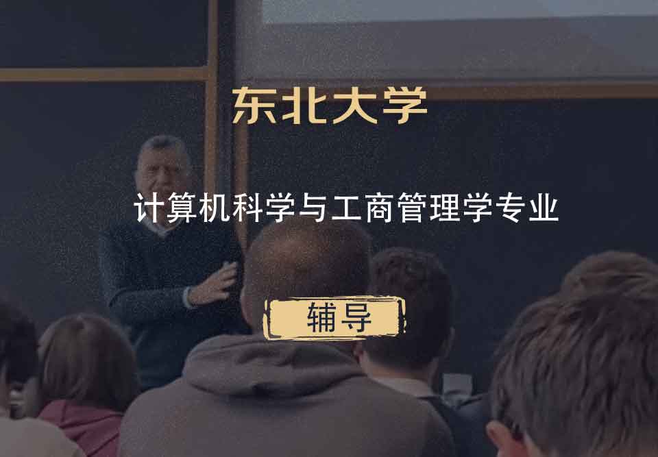 东北大学NEU计算机科学与工商管理学辅导
