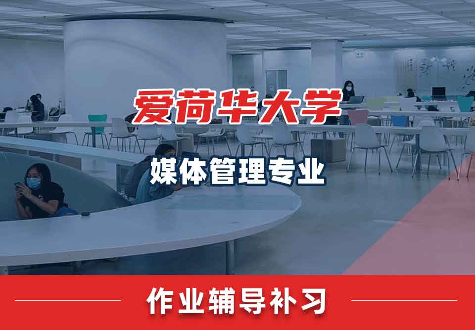 爱荷华大学U-Iowa媒体管理作业辅导补习补课