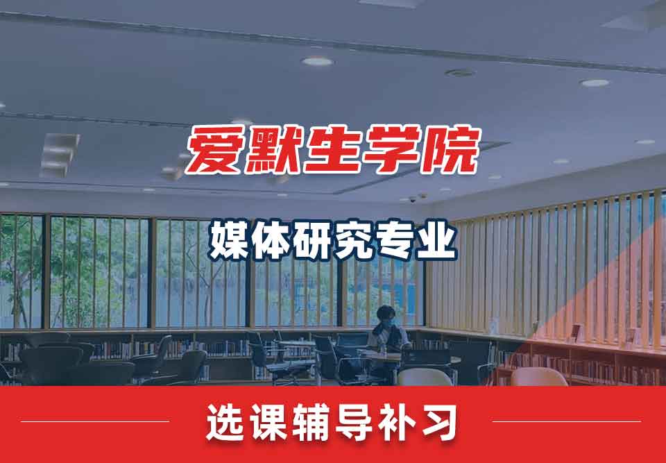 爱默生学院媒体研究选课辅导补习补课
