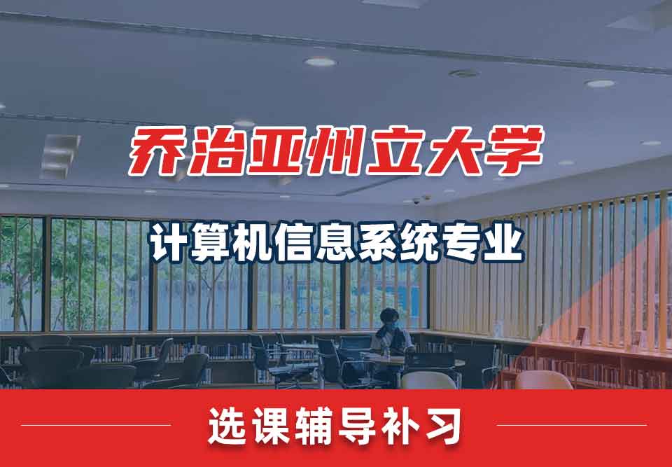 乔治亚州立大学GSU计算机信息系统选课辅导补习补课