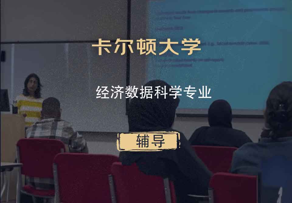 卡尔顿大学CU经济数据科学辅导