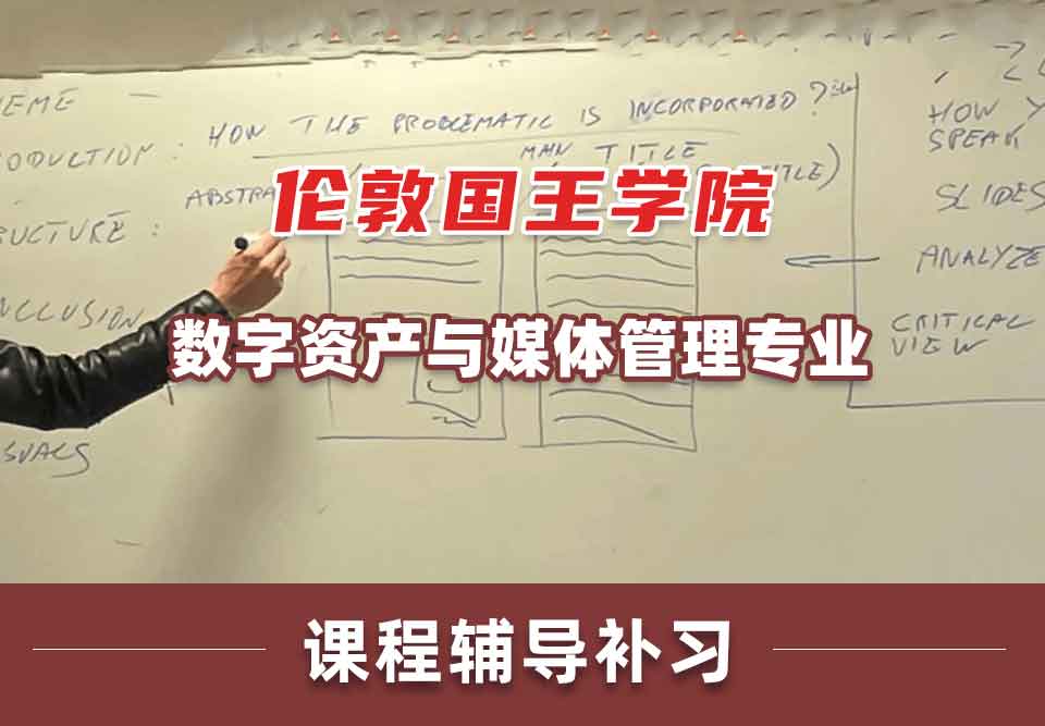 伦敦国王学院KCL数字资产与媒体管理课程辅导补习补课