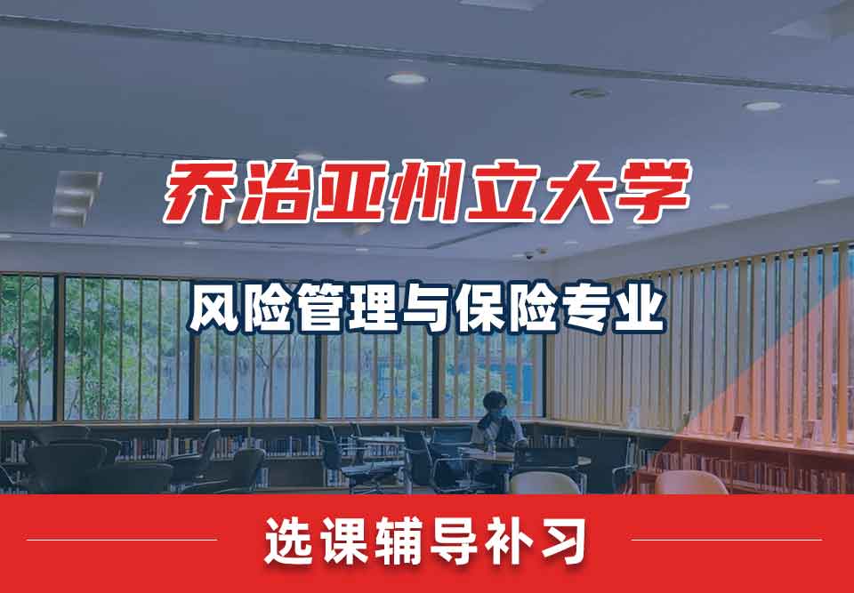 乔治亚州立大学GSU风险管理与保险选课辅导补习补课