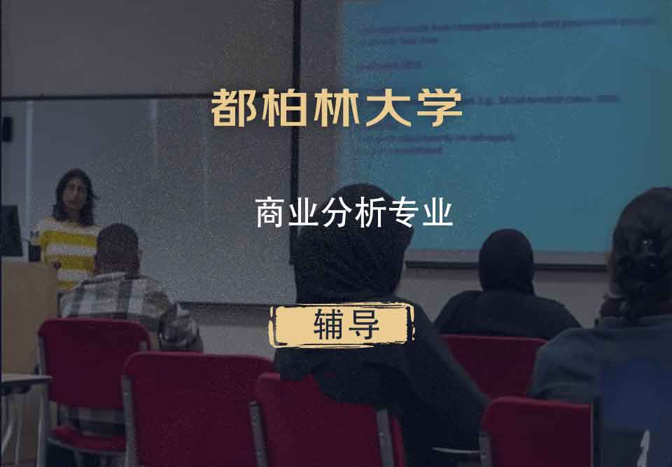 都柏林大学UCD商业分析辅导