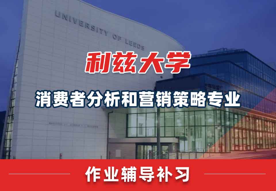 留学生家庭作业辅导丨利兹大学消费者分析和营销策略专业作业怎样高效率完成？