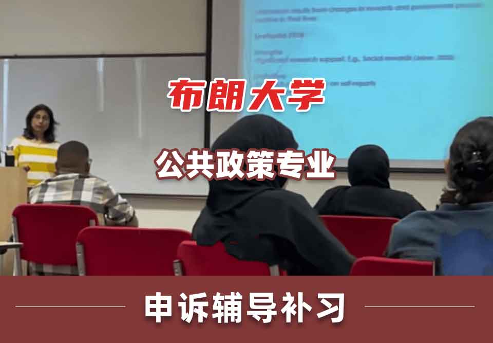 布朗大学Brown公共政策申诉辅导补习补课