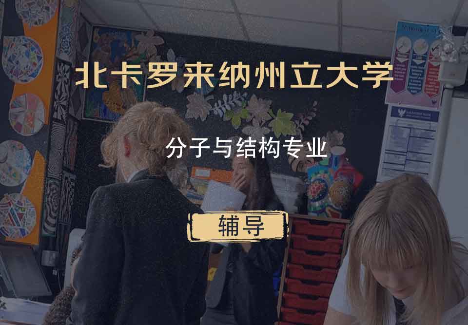 北卡罗来纳州立大学NCSU分子与结构辅导