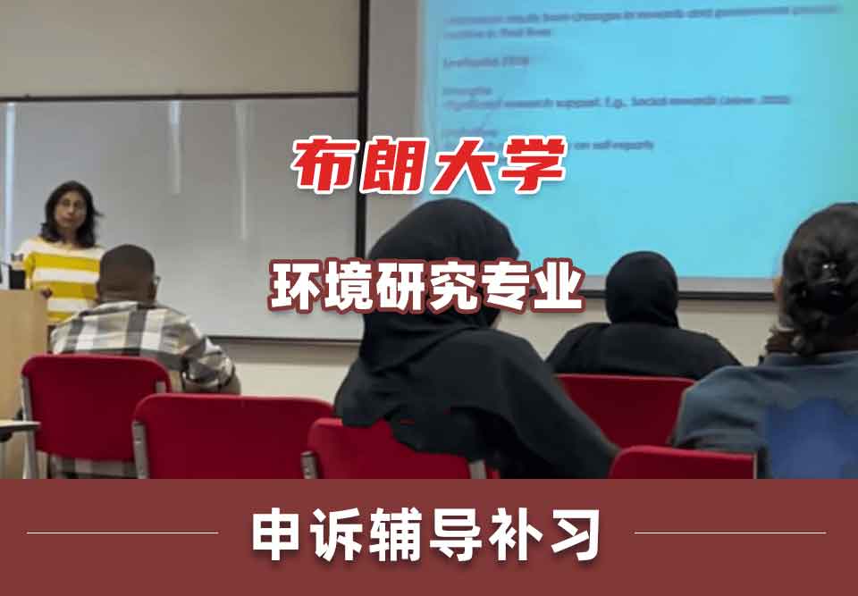 布朗大学Brown环境研究申诉辅导补习补课
