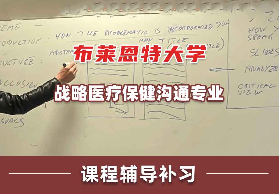 布莱恩特大学战略医疗保健沟通课程辅导补习补课