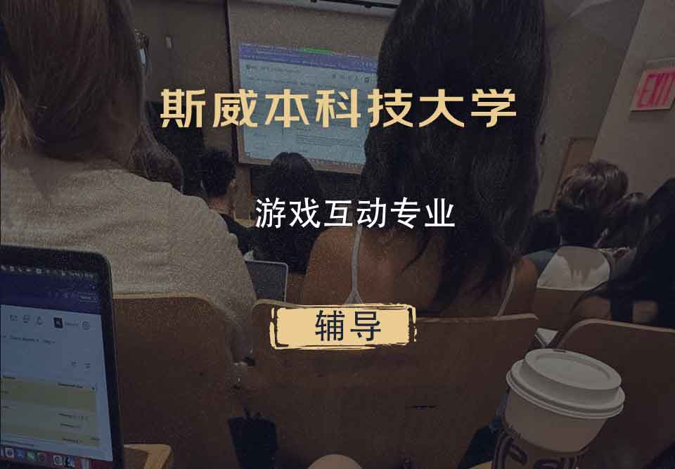 斯威本科技大学SUT游戏互动辅导