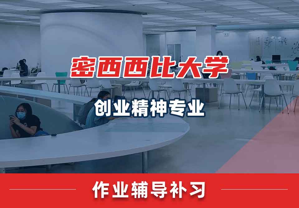 密西西比大学UMS创业精神作业辅导补习补课