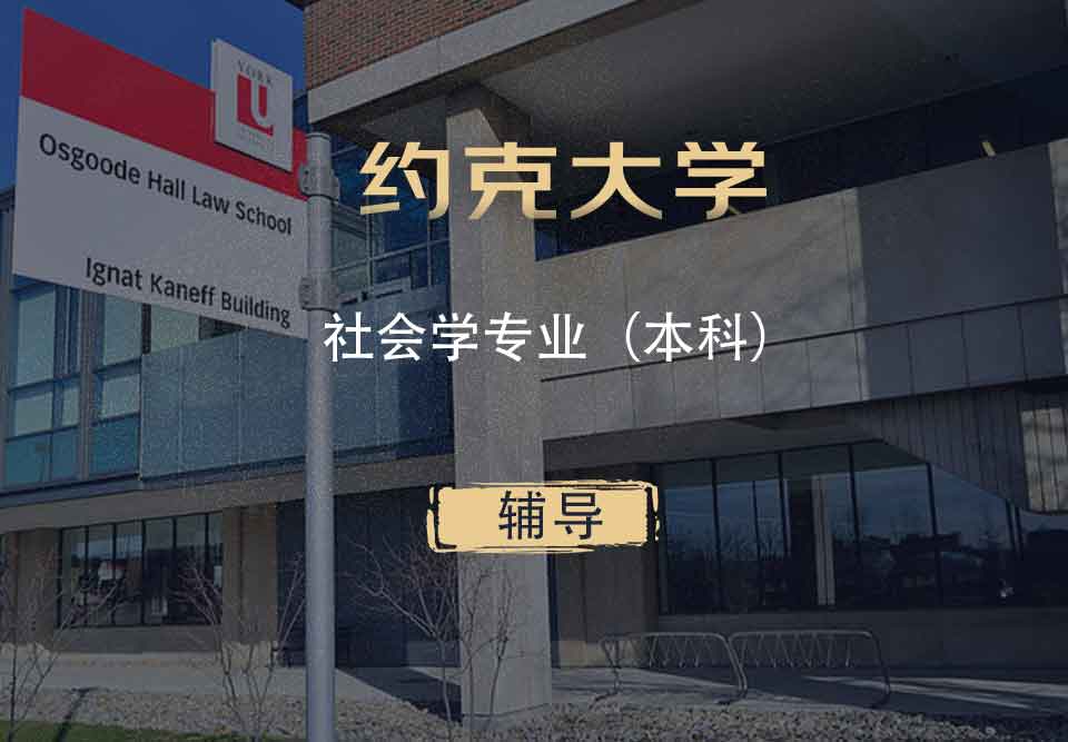 约克社会学Soc本科辅导