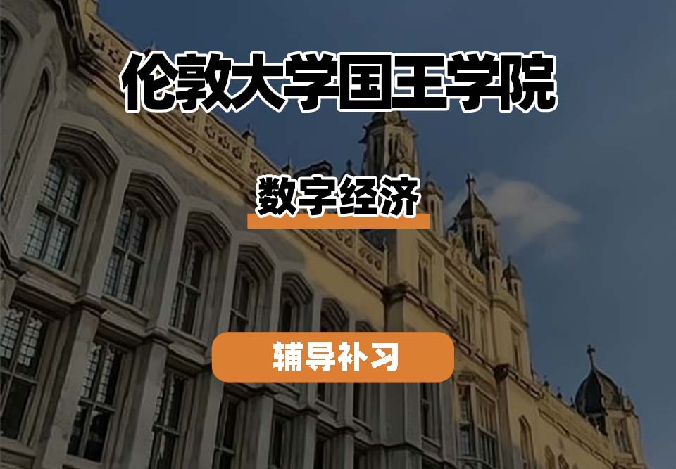 伦敦大学国王学院KCL数字经济专业辅导补习补课