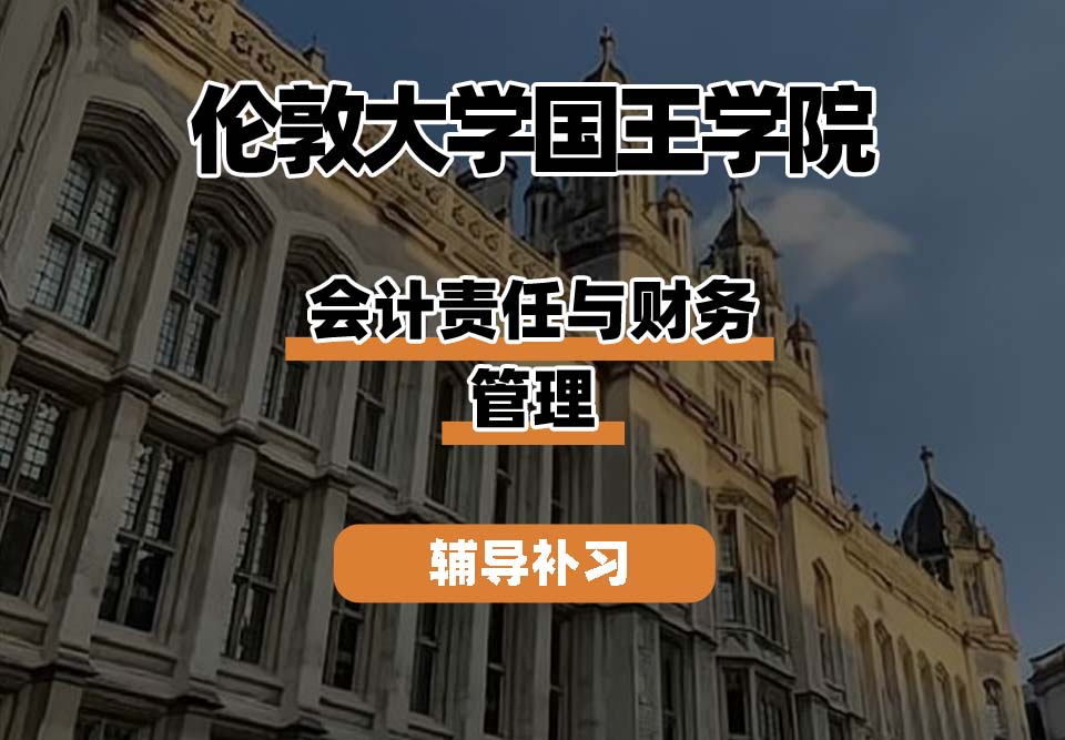 伦敦大学国王学院KCL会计责任与财务管理辅导补习补课