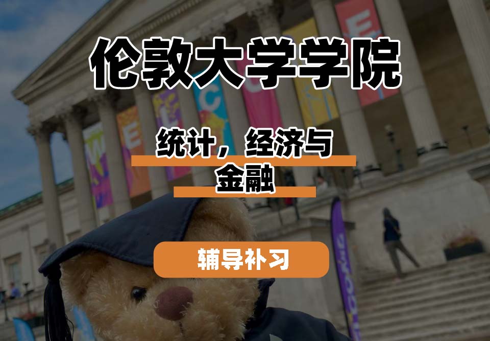 伦敦大学学院UCL统计，经济与金融辅导补习补课