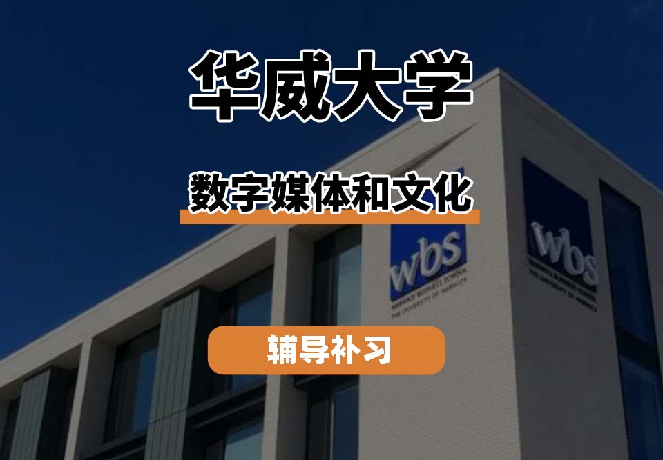 华威大学Warwick华威数字媒体和文化辅导补习补课